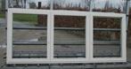 Pvc raam , chassis , venster 277 x 119  creme, Nieuw, Kunststof, Raamkozijn, Ophalen of Verzenden