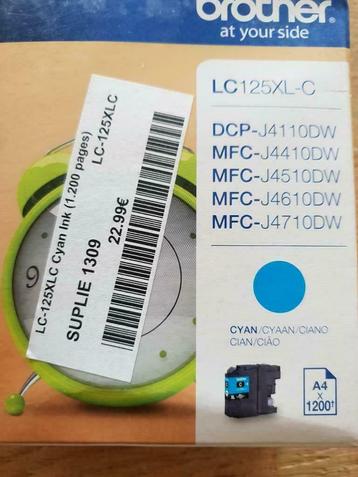Inktcartridge LC-125XL-CYAAN - ORIGINAL BROTHER-Neuf