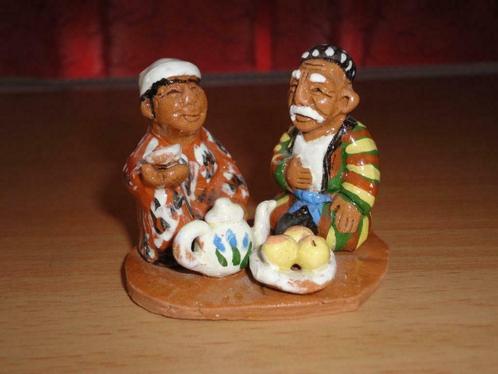 2 ambachten uit Oezbekistan terracotta en porselein handmade, Antiquités & Art, Curiosités & Brocante, Enlèvement ou Envoi