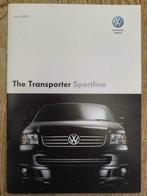 VW VOLKSWAGEN TRANSPORTER SPORTLINE UK 2007 BROCHURE EN TRE