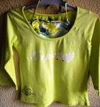 T-shirt à manches longues vert citron - 't Folieke - T 128, Enfants & Bébés, Fille, Chemise ou À manches longues, Folieke, Enlèvement ou Envoi
