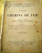 Cours de Chemins de Fer - 1922 à 1927 - 4 parties, Boek of Tijdschrift, Gebruikt, Ophalen of Verzenden, Trein