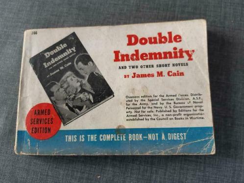 Double Indemnity and two other short novels by James M.Cain, Verzamelen, Militaria | Tweede Wereldoorlog, Overige soorten, Boek of Tijdschrift