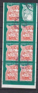 Frankrijk 1998 Journée du timbre Strook postzegelboekje °, Verzenden, Gestempeld