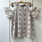 Beige en zwarte top met open schouders Atmosphère - Maat 40, Kleding | Dames, Maat 38/40 (M), Atmosphere, Beige, Ophalen of Verzenden