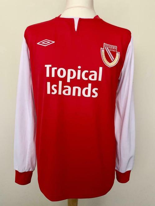 Energie Cottbus 2012-2013 home Farina match worn shirt, Sport en Fitness, Voetbal, Gebruikt, Shirt, Maat M