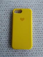 Hoesje (siliconen) voor iPhone 6/7/8 met hartje - warm geel, Ophalen of Verzenden, Zo goed als nieuw