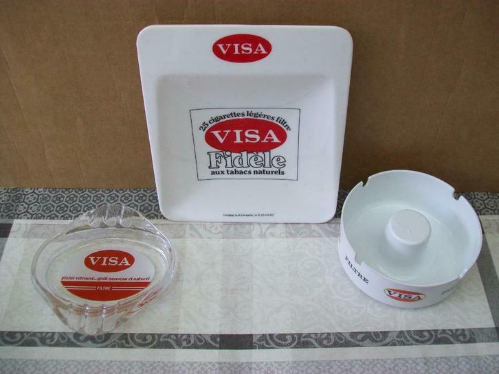 Asbak Visa - Asbakken - Cendrier - Ashtray - Vintage - Retro, Verzamelen, Rookartikelen, Aanstekers en Luciferdoosjes, Gebruikt