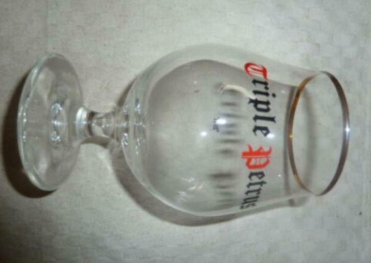 #L bier glas TRIPLE PETRUS 25cl Brij De Brabandere Bavikhove, Verzamelen, Glas en Drinkglazen, Gebruikt, Bierglas, Ophalen of Verzenden