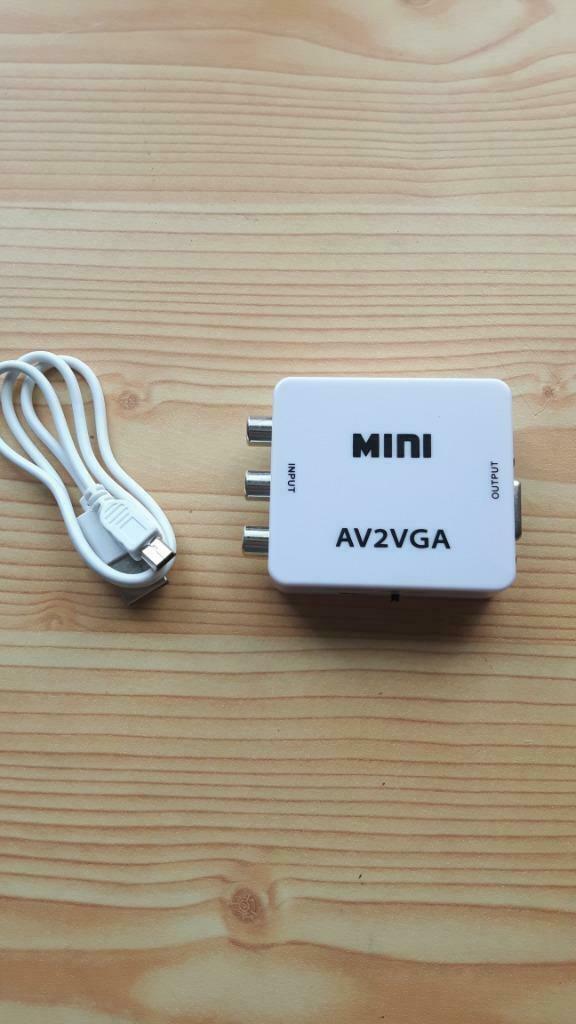 Convertisseur analogique vers sortie VGA, TV, Hi-fi & Vidéo, Support de télévision, Neuf, Enlèvement ou Envoi