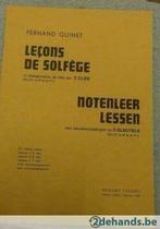 Fernand QUINET: Notenleerlessen met sleutelwisselingen 3 SL., Musique & Instruments, Partitions, Autres genres, Utilisé