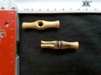 Houten knopenstam gebrand 46 mm, Ophalen of Verzenden, Nieuw, Knoop of Knopen