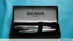 Zilveren BALMAIN set (kogelpen + rollerbal), Collections, Stylos, Autres marques, Enlèvement ou Envoi, Neuf