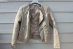 Blouson PIMKIE simili cuir beige/taupe (32/34), Beige, Taille 34 (XS) ou plus petite, Porté, Pimkie