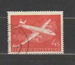 Autriche 1958 Poste aérienne Vickers Viscount °, Affranchi, Enlèvement ou Envoi