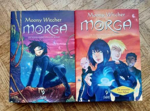 Eerste 2 delen Moony Witcher: Morga, tovenares van de wind, Boeken, Kinderboeken | Jeugd | 10 tot 12 jaar, Zo goed als nieuw, Ophalen of Verzenden
