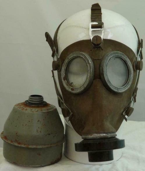 Gasmasker, België / Belgisch, type L.702, maat: 0, 1939.(6), Verzamelen, Militaria | Tweede Wereldoorlog, Overige soorten, Overige typen