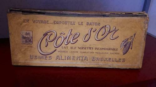 Lot de 3 boites Côte d'Or carton et métal, Collections, Collections Autre, Utilisé, Enlèvement