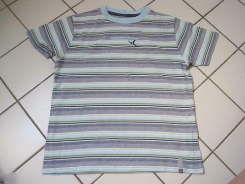 tee-shirt Decathlon Domyos rayé - T. 8 ans - vert / bleu cie, Enfants & Bébés, Vêtements enfant | Taille 122, Utilisé, Garçon