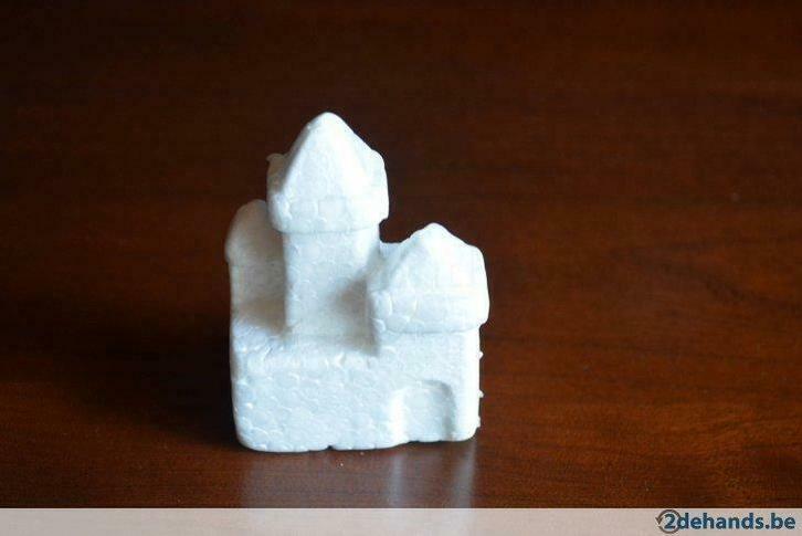 Piepschuimen figuurtjes: Allerlei kasteel, kerk, burcht, hui, Hobby & Loisirs créatifs, Bricolage, Neuf, Enlèvement ou Envoi