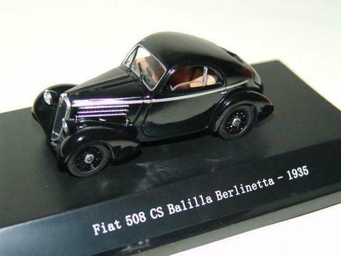 1:43 Starline Fiat 508 CS Balilla 1935 zwart, Hobby en Vrije tijd, Modelbouw | Auto's en Voertuigen, Zo goed als nieuw, Auto, Ophalen of Verzenden