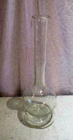 Mooie Langwerpige Glazen Vaas - 45cm, Glas, Ophalen of Verzenden, Zo goed als nieuw