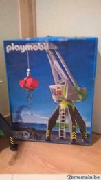 Playmobil 4470 Grue portuaire + 4476 Docker avec élévateur, Ophalen, Gebruikt