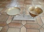 Vieille balance avec plateaux en cuivre, Ophalen, Gebruikt