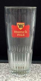 bier brouwerij glas Munck rood embleem Ruddervoorde, Comme neuf, Enlèvement ou Envoi, Verre à bière