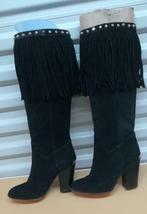 58B* MICHAEL KORS  jolies bottes noires cuir (5M-35), Comme neuf, Noir, Envoi, Bottes hautes