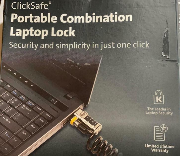 Verrou pour ordinateur portable Kensington ClickSafe, TV, Hi-fi & Vidéo, Câbles audio & Câbles de télévision, Neuf, Enlèvement ou Envoi