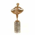 brons beeld- meisje - Lillie , meisje -sokkel-, Ophalen of Verzenden