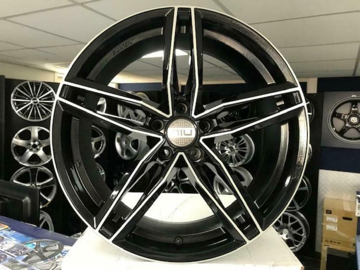 IN STOCK: NIEUWE set 19 inch 5x112 zwart polish sport wielen, Auto-onderdelen, Overige Auto-onderdelen, Audi, BMW, Porsche, Seat
