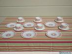 4 tassen 6 onderzetbordjes 6 dessertborden arcopal scania, Huis en Inrichting, Bord(en), Gebruikt, Ophalen of Verzenden