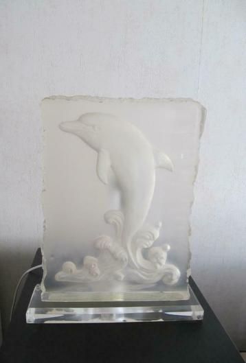 lamp dolfijn, Enlèvement, Comme neuf, Synthétique, Moins de 50 cm