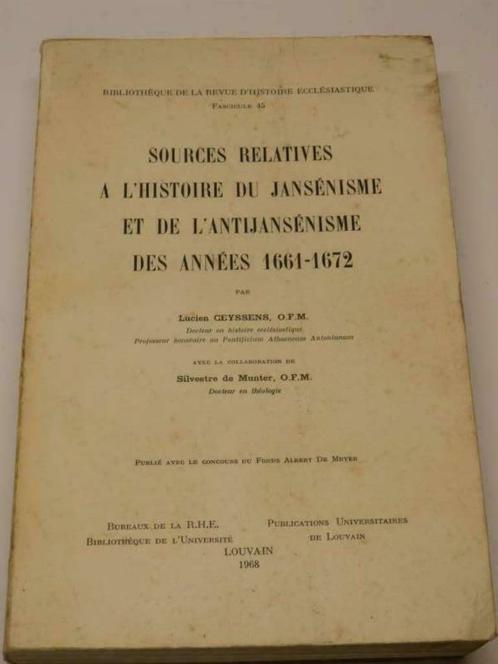 sources relatives a l'histoire du jansénisme et de l'antijan, Antiek en Kunst, Antiek | Boeken en Manuscripten, Ophalen of Verzenden