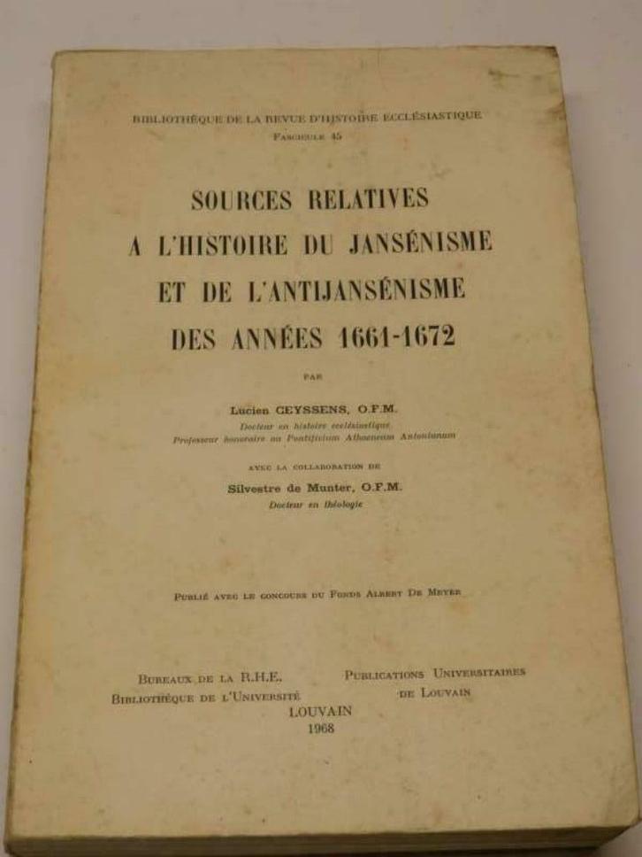 sources relatives a l'histoire du jansénisme et de l'antijan, Antiek en Kunst, Antiek | Boeken en Manuscripten, Ophalen of Verzenden