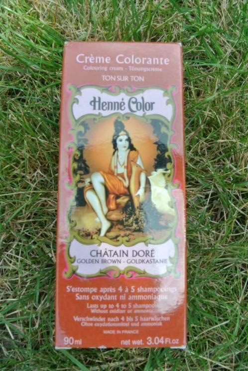 Goudbruine henna-kleuring, Handtassen en Accessoires, Uiterlijk | Haarverzorging, Zo goed als nieuw, Overige typen, Ophalen of Verzenden