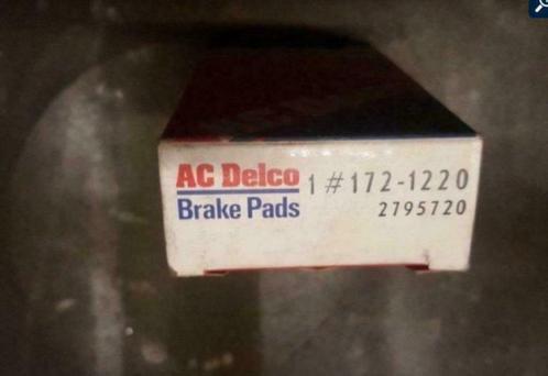 remblokken AC Delco 172-1220 Opel Omega A, Vectra B, Auto-onderdelen, Remmen en Aandrijving, Opel, Ophalen of Verzenden
