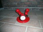 Plafonnier 3 spots laqué rouge (Electro-24), Maison & Meubles, Lampes | Spots, Spot encastrable ou Spot mural, Comme neuf, Métal ou Aluminium