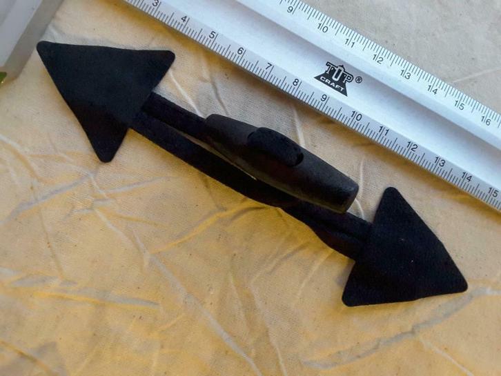 brandebourg imitation daim noir avec bûchettes bois de 5 cm, Hobby & Loisirs créatifs, Couture & Fournitures, Neuf, Enlèvement ou Envoi