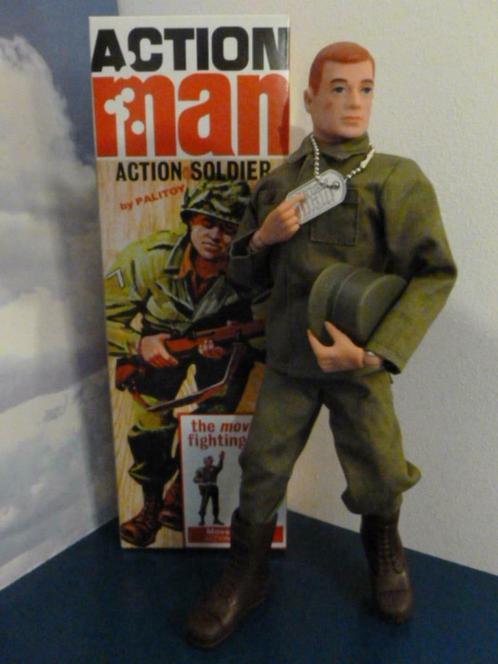 PALITOY Vintage Figure Hair Red Soldier Action Man England, Verzamelen, Beelden en Beeldjes, Nieuw, Ophalen of Verzenden