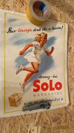 Affiche ancienne SOLO 1939 T.P.  Margarine, Verzamelen, Merken en Reclamevoorwerpen, Ophalen