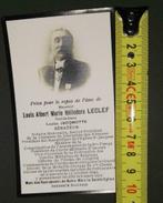 FAIRE PART Baron Leclef 1840 -1917, Collections, Images pieuses & Faire-part, Carte de condoléances, Enlèvement ou Envoi
