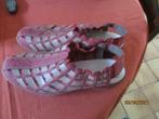 CHAUSSURES DAME RIEKER POINTURE 38. Tressées., Rouge, Enlèvement ou Envoi, Comme neuf, Sandales et Mûles