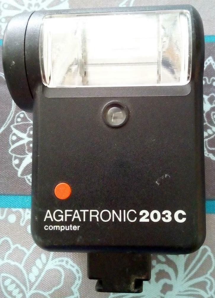 Flash Agfatronic 203C multisystème + manuel, Audio, Tv en Foto, Foto | Flitsers, Gebruikt, Overige merken, Ophalen of Verzenden