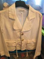 Veste et chemisier lin blanc. Lot 2 pièces/filles 7/8ans., Comme neuf, Fille, Enlèvement, Chemise ou Chemisier