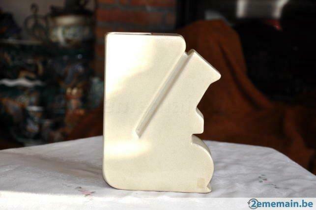 §  vase art deco design ecureuil terre cuite maredsous, Antiek en Kunst, Antiek | Vazen, Ophalen of Verzenden