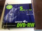 dvd-rw platinum 4,7 gb, Nieuw