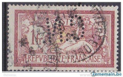 Merson type 1f wine red and olive n ° 121 geannuleerd, Postzegels en Munten, Postzegels | Europa | Frankrijk, Gestempeld
